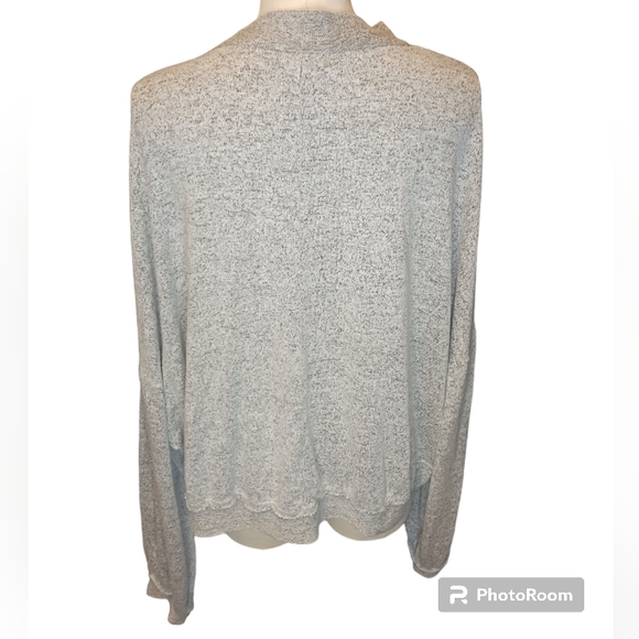 Earthbound Oversize V Neck Sweater Long Sleeve Gray Grey Size Large - Picture 10 of 10